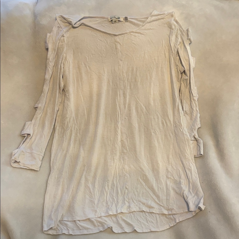 Simply Noelle Cream Long Sleeve Top